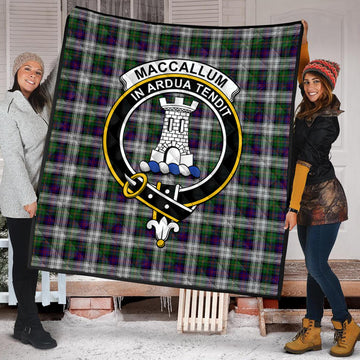 MacCallum Dress Tartan Quilt with Family Crest