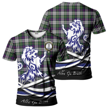MacCallum Dress Tartan T-Shirt with Alba Gu Brath Regal Lion Emblem