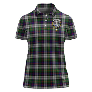 MacCallum Dress Tartan Polo Shirt with Family Crest For Women