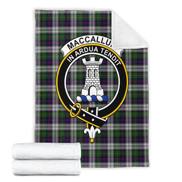 MacCallum Dress Tartan Blanket with Family Crest