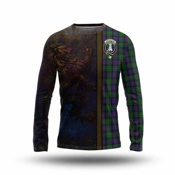 MacCallum (McCallum) Tartan Family Crest Long Sleeve T-Shirt Alba Gu Brath Be Brave Lion Ancient Style