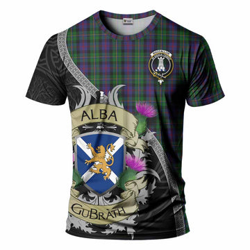 Tartan Vibes Clothing MacCallum (McCallum) Tartan Family Crest T-Shirt Lion Rampant Royal Thistle Shield Celtic Inspired