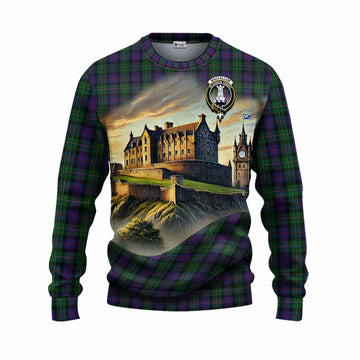 Tartan Vibes Clothing MacCallum (McCallum) Tartan Family Crest Knitted Sweater with Scottish Ancient Castle Style