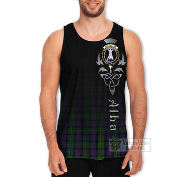 Tartan Vibes Clothing MacCallum (McCallum) Tartan Men's Tank Top Featuring Alba Gu Brath Family Crest Celtic Inspired