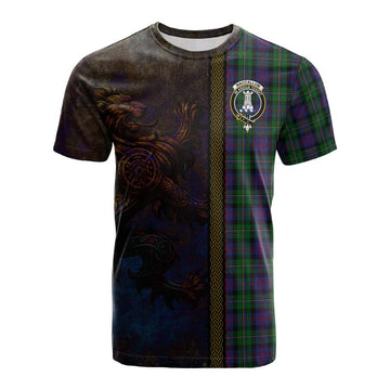 MacCallum (McCallum) Tartan Family Crest Cotton T-shirt Alba Gu Brath Be Brave Lion Ancient Style