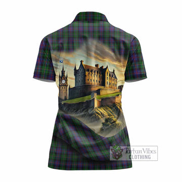 Tartan Vibes Clothing MacCallum (McCallum) Tartan Family Crest Women's Polo Shirt with Scottish Ancient Castle Stype