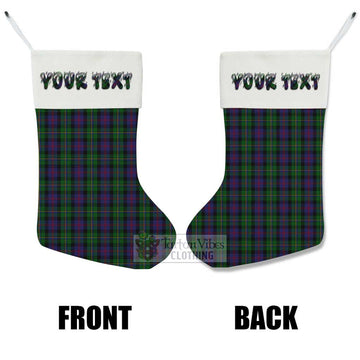 Tartan Vibes Clothing MacCallum (McCallum) Tartan Christmas Stocking with Personalized Text