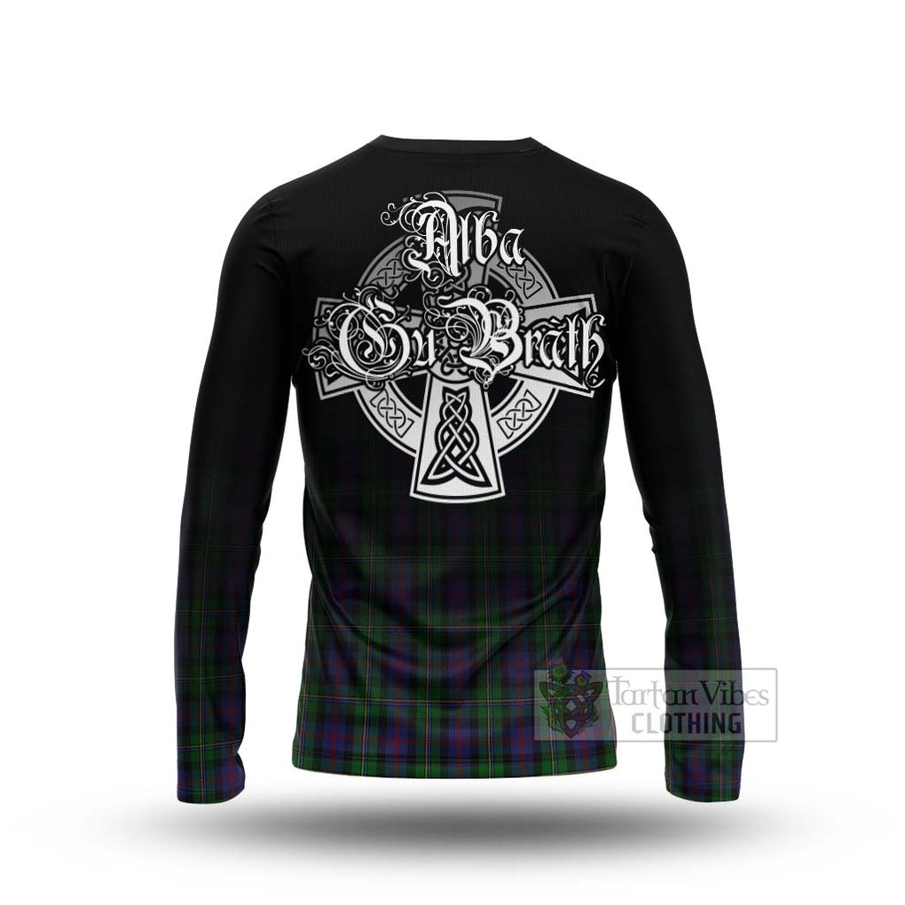 Tartan Vibes Clothing MacCallum (McCallum) Tartan Long Sleeve T-Shirt Featuring Alba Gu Brath Family Crest Celtic Inspired