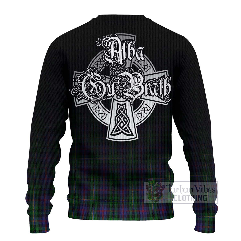 Tartan Vibes Clothing MacCallum (McCallum) Tartan Knitted Sweater Featuring Alba Gu Brath Family Crest Celtic Inspired