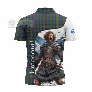 MacCallum (McCallum) Crest Tartan Zipper Polo Shirt Inspired by the Freedom of Scottish Warrior