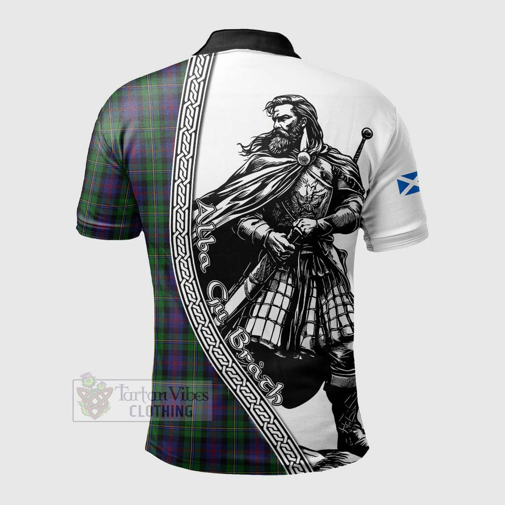 Tartan Vibes Clothing MacCallum (McCallum) Tartan Clan Crest Polo Shirt with Highlander Warrior Celtic Style