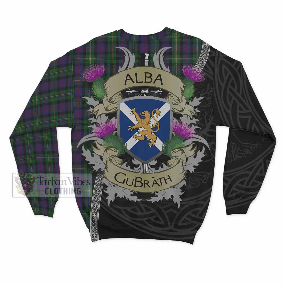 Tartan Vibes Clothing MacCallum (McCallum) Tartan Family Crest Sweatshirt Lion Rampant Royal Thistle Shield Celtic Inspired