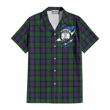 MacCallum (McCallum) Clan Crest In Me Tartan Cotton Hawaiian Shirt Scotland Flag Style