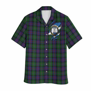 MacCallum (McCallum) Clan Crest In Me Tartan Hawaiian Shirt Scotland Flag Style