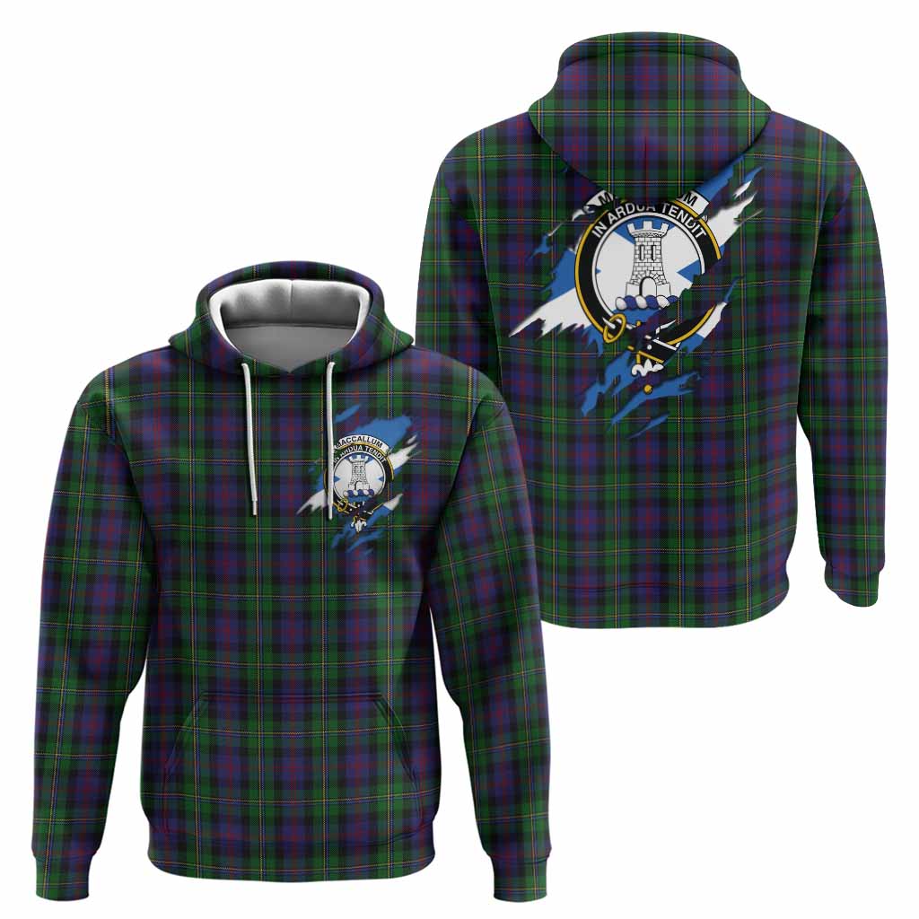 MacCallum (McCallum) Clan Crest In Me Tartan Hoodie Scotland Flag Style
