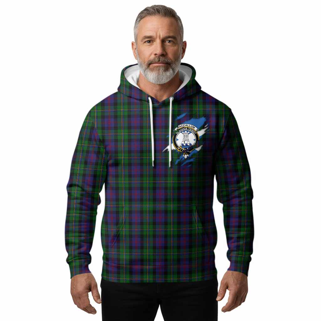 MacCallum (McCallum) Clan Crest In Me Tartan Hoodie Scotland Flag Style