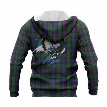 MacCallum (McCallum) Clan Crest In Me Tartan Knitted Hoodie Scotland Flag Style