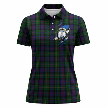 MacCallum (McCallum) Clan Crest In Me Tartan Women Polo Shirt Scotland Flag Style