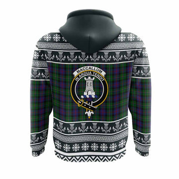 MacCallum (McCallum) Clan Tartan Christmas Hoodie with Family Crest - Tartan Vibes Clothing