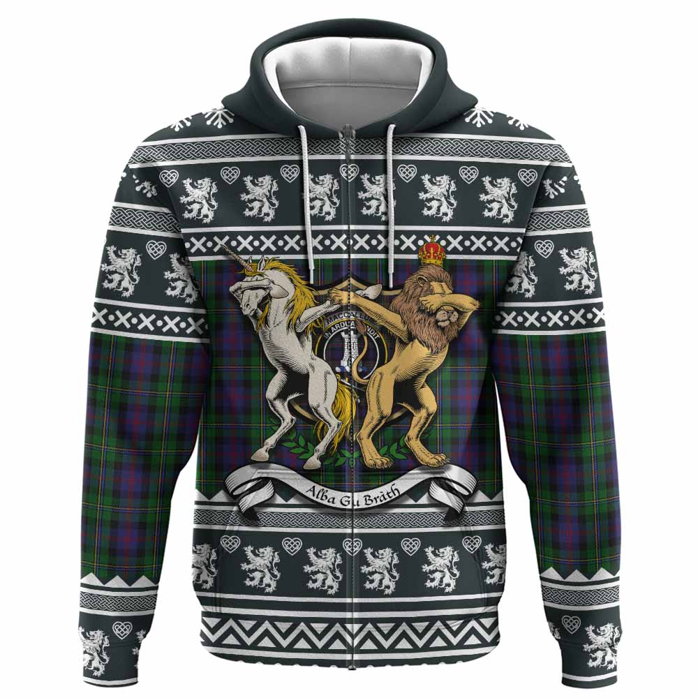 MacCallum (McCallum) Clan Tartan Crest Christmas Hoodie Coat of Arms Funny Style - Tartan Vibes Clothing