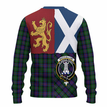 MacCallum (McCallum) Crest Tartan Knitted Sweater with Lion Rampant Saltire Style