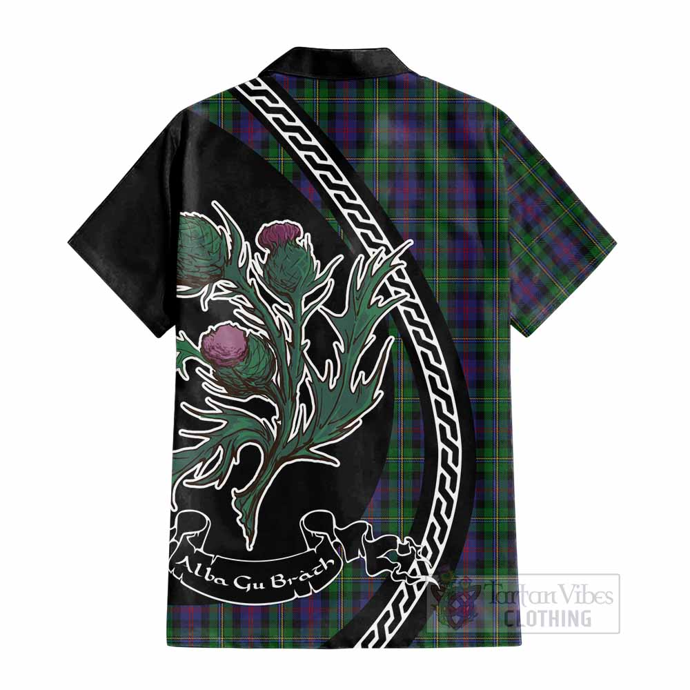 MacCallum (McCallum) Family Crest Tartan Cotton Hawaiian Shirt Alba Thistle Inspired - Tartan Vibes Clothing