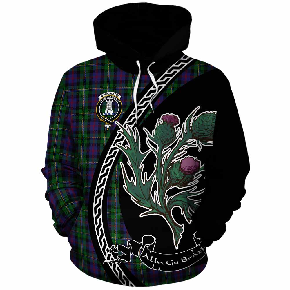 MacCallum (McCallum) Family Crest Tartan Cotton Hoodie Alba Thistle Inspired - Tartan Vibes Clothing