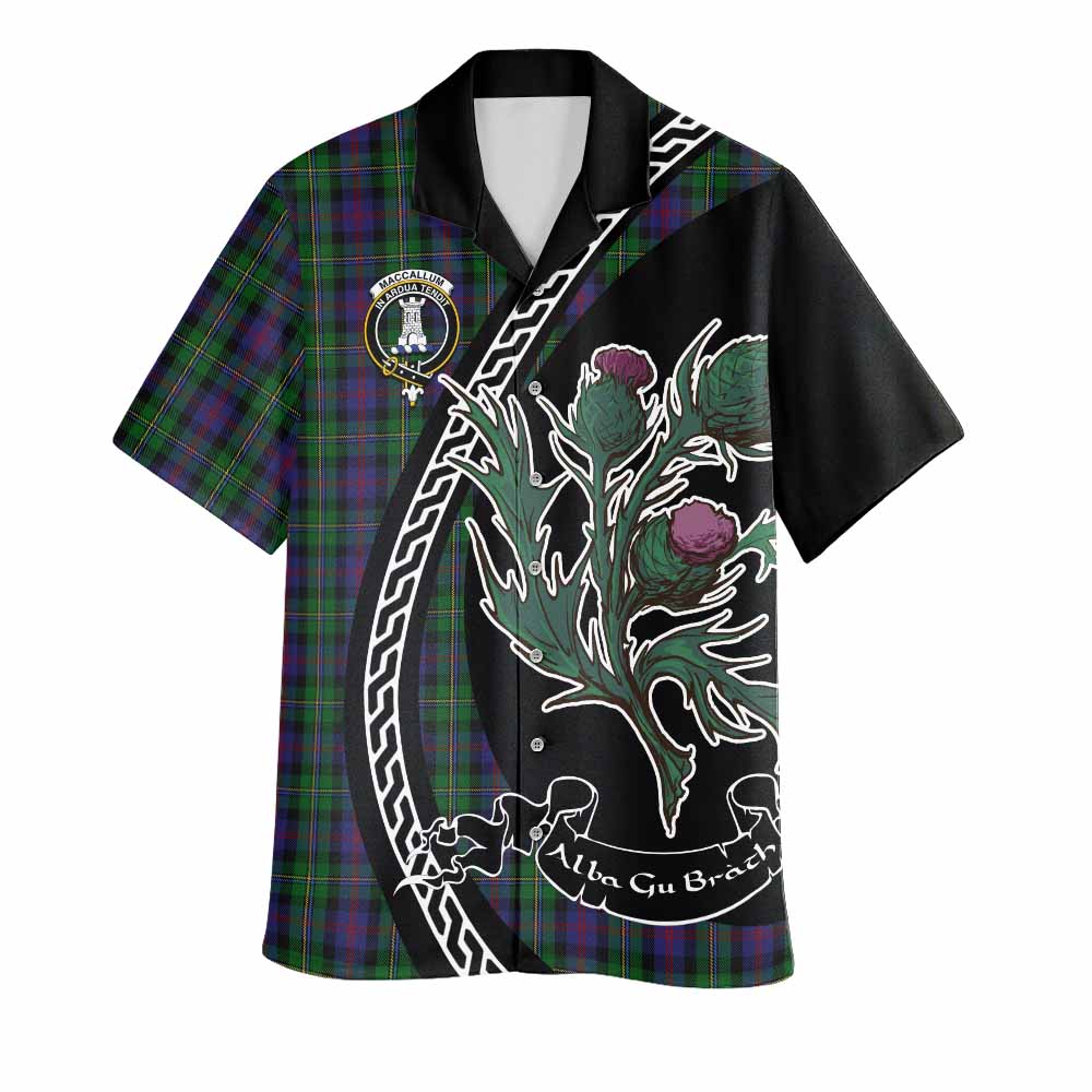 MacCallum (McCallum) Family Crest Tartan Hawaiian Shirt Alba Thistle Inspired - Tartan Vibes Clothing