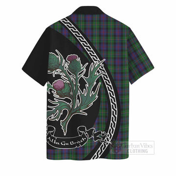 MacCallum (McCallum) Family Crest Tartan Hawaiian Shirt Alba Thistle Inspired