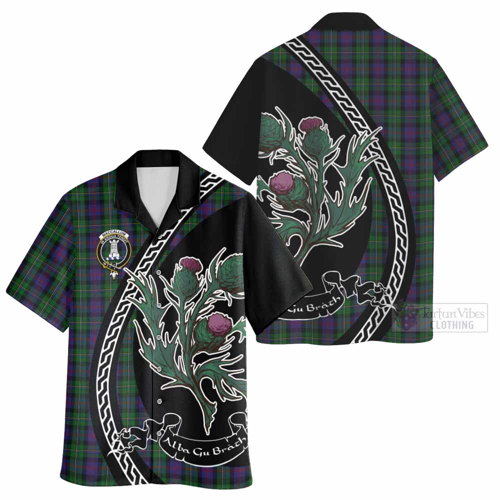 MacCallum (McCallum) Family Crest Tartan Hawaiian Shirt Alba Thistle Inspired - Tartan Vibes Clothing