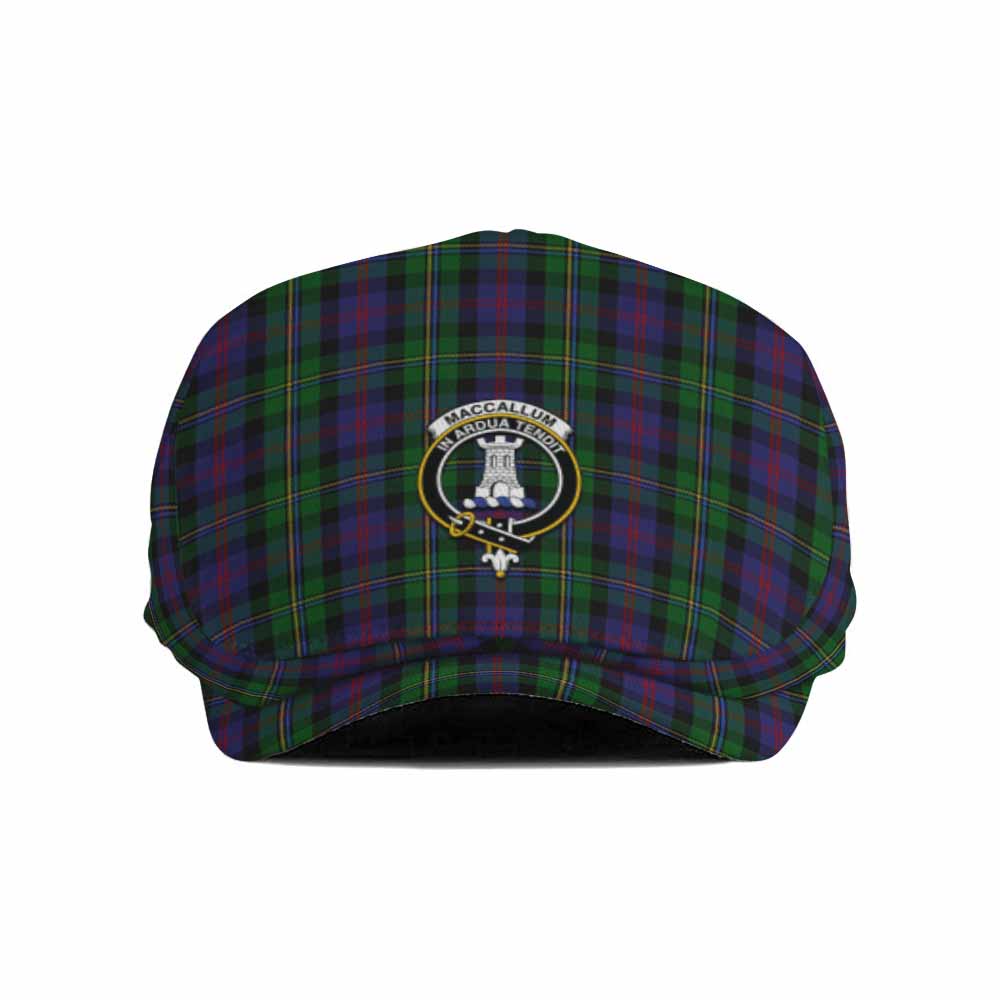 MacCallum (McCallum) Family Crest Tartan Jeff Cap, Tartan Flat Cap