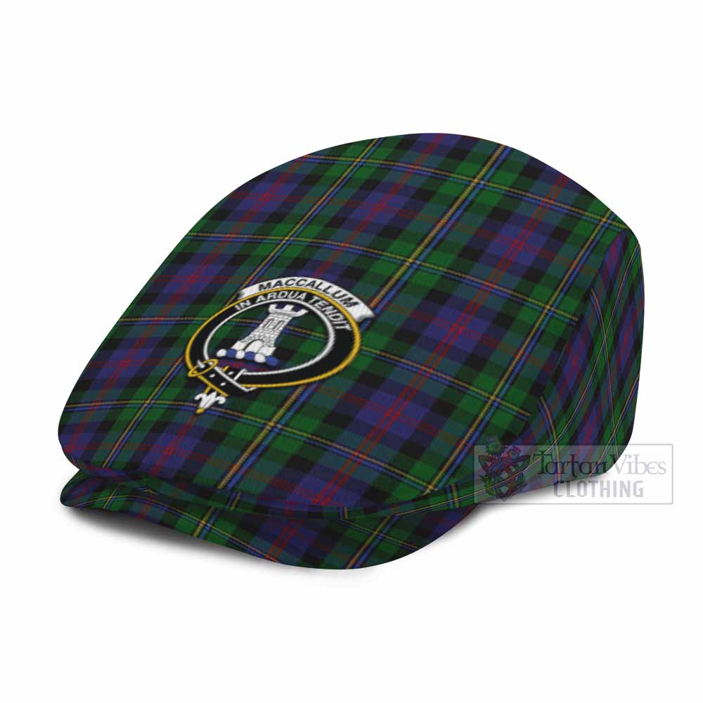 MacCallum (McCallum) Family Crest Tartan Jeff Cap, Tartan Flat Cap