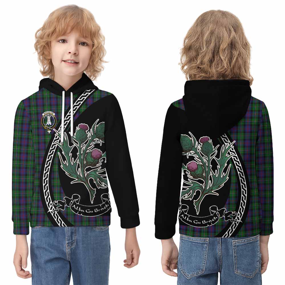 MacCallum (McCallum) Family Crest Tartan Kid Hoodie Alba Thistle Inspired - Tartan Vibes Clothing