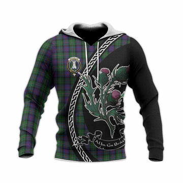 MacCallum (McCallum) Family Crest Tartan Knitted Hoodie Alba Thistle Inspired