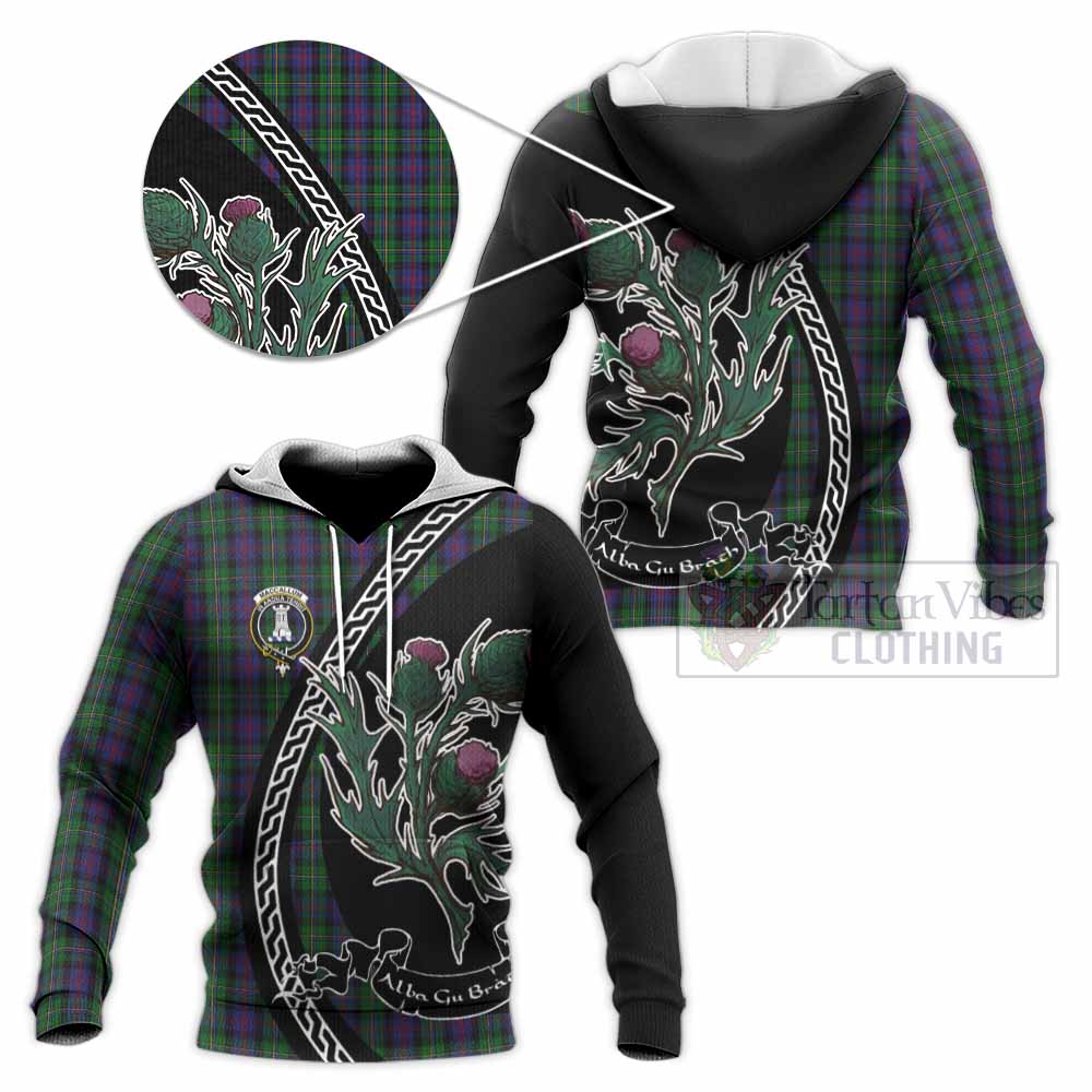 MacCallum (McCallum) Family Crest Tartan Knitted Hoodie Alba Thistle Inspired - Tartan Vibes Clothing