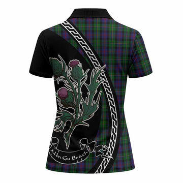 MacCallum (McCallum) Family Crest Tartan Women Polo Shirt Alba Thistle Inspired - Tartan Vibes Clothing