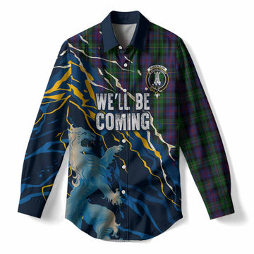 MacCallum (McCallum) Scotland Tartan Women Casual Shirt WC2026 Football - We'll Be Coming