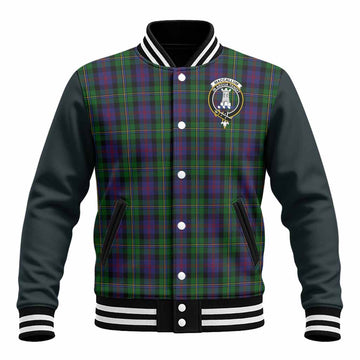MacCallum (McCallum) Tartan Accent Baseball Jacket with Family Crest