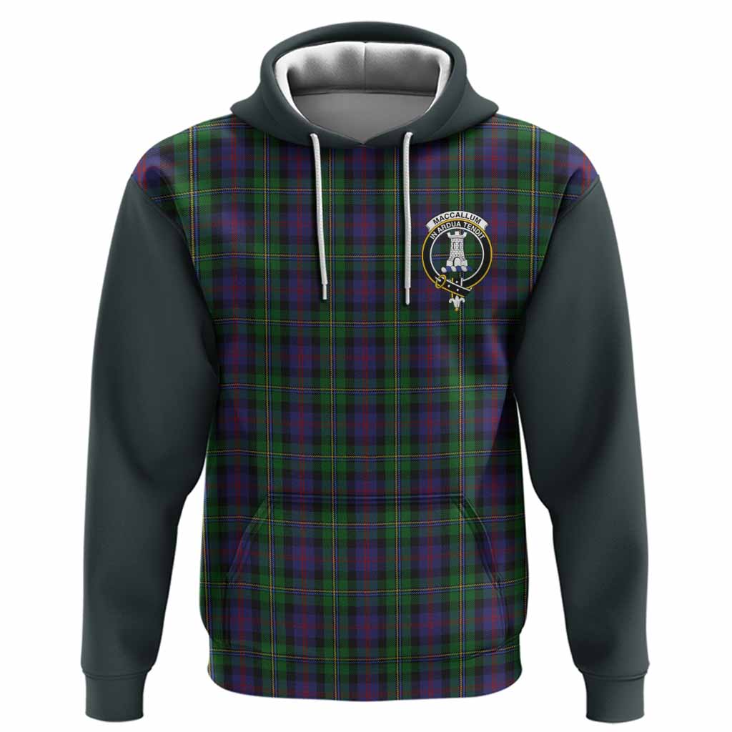 MacCallum (McCallum) Tartan Accent Hoodie with Family Crest