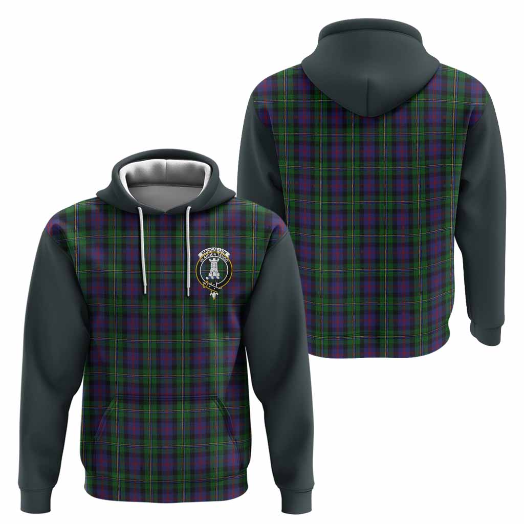 MacCallum (McCallum) Tartan Accent Hoodie with Family Crest