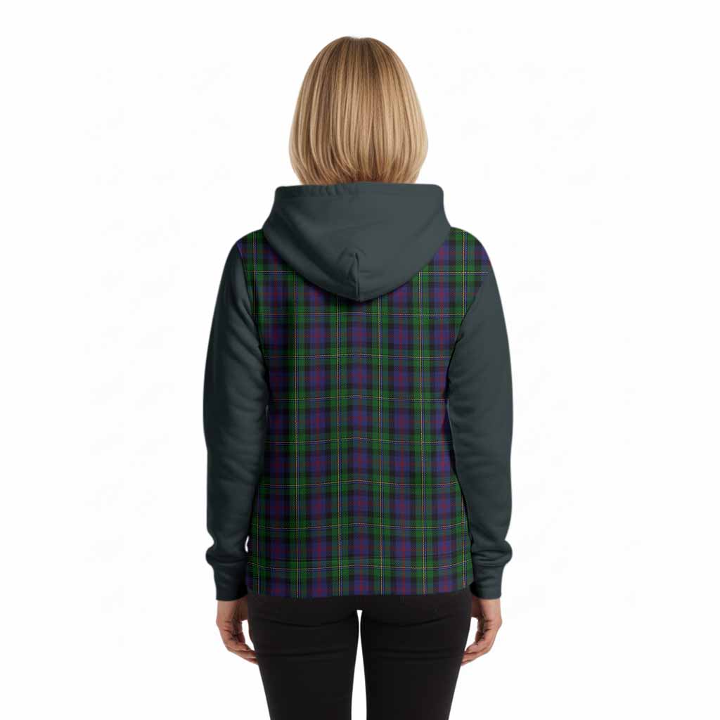 MacCallum (McCallum) Tartan Accent Hoodie with Family Crest