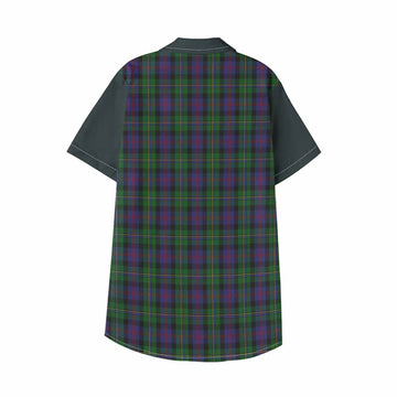 MacCallum (McCallum) Tartan Accent Kid Hawaiian Shirt with Family Crest