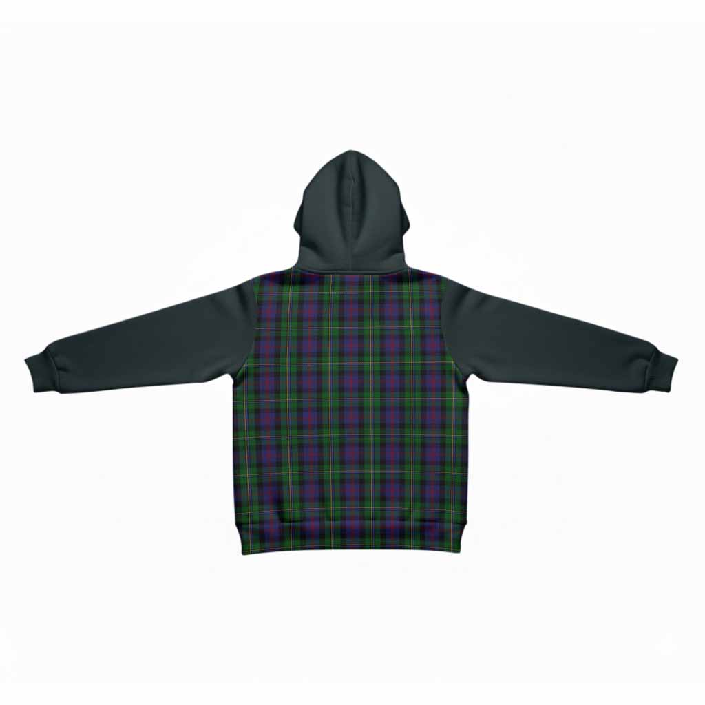 MacCallum (McCallum) Tartan Accent Kid Hoodie with Family Crest