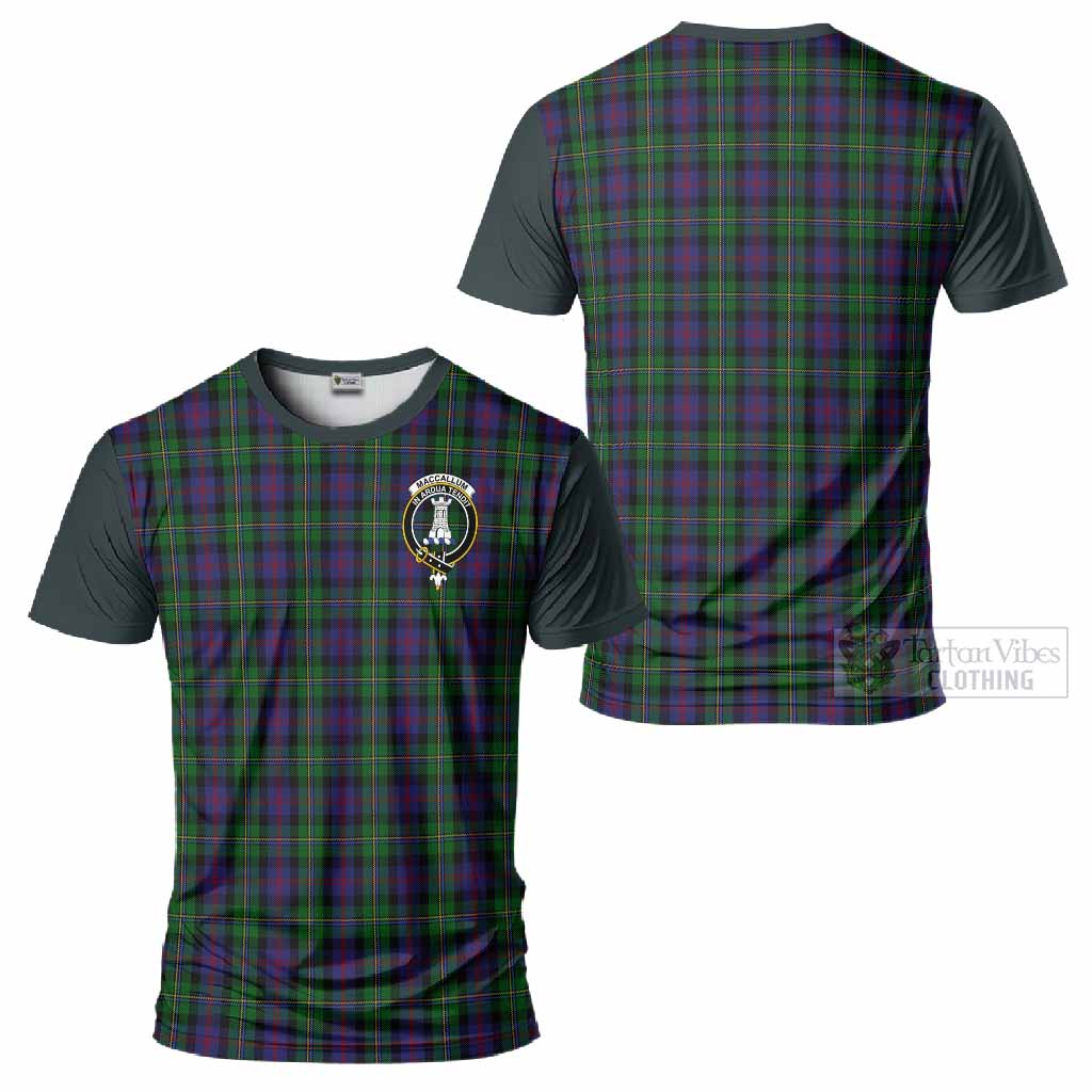 MacCallum (McCallum) Tartan Accent T-Shirt with Family Crest