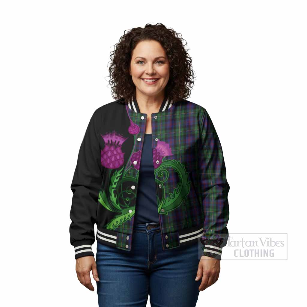 MacCallum (McCallum) Tartan Baseball Jacket Traditional Scottish Thistle