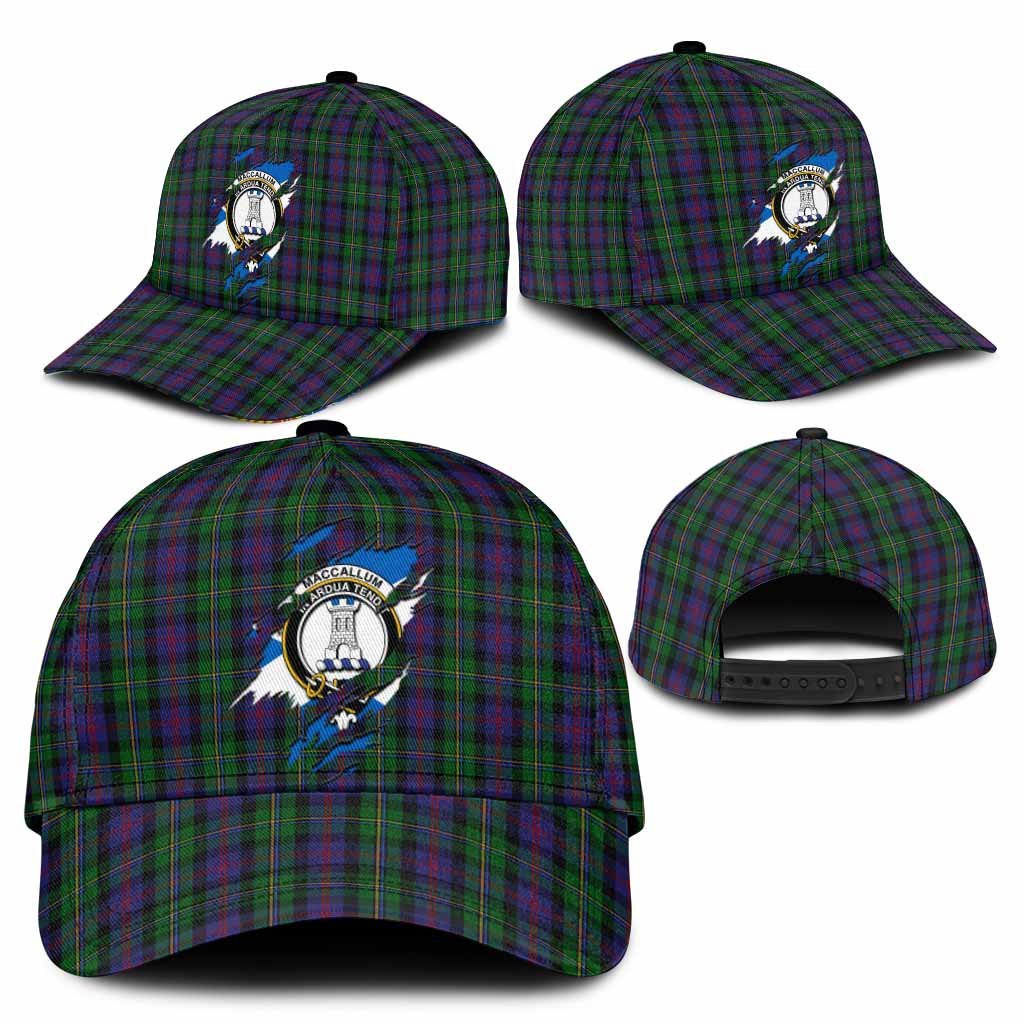 MacCallum (McCallum) Tartan Classic Cap with Family Crest In Me Style