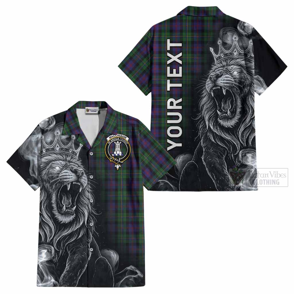 MacCallum (McCallum) Tartan Cotton Hawaiian Shirt Roaring Lion Heritage