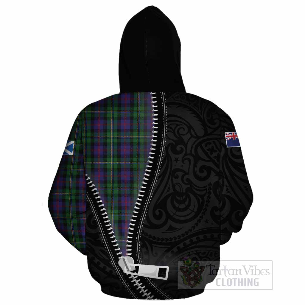 MacCallum (McCallum) Tartan Cotton Hoodie New Zealand Pattern Unique Zipper Stylized