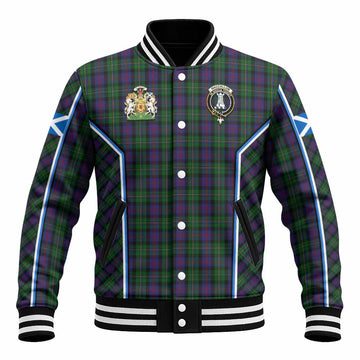 MacCallum (McCallum) Tartan Crest Baseball Jacket Scotland Coat of Arm Flag Style