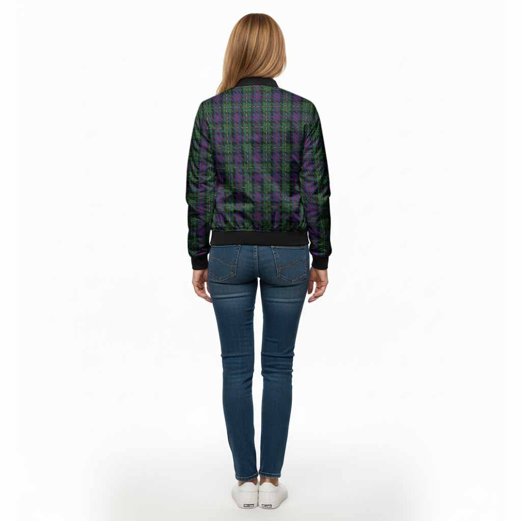 MacCallum (McCallum) Tartan Crest Bomber Jacket Ferocious Lion Style